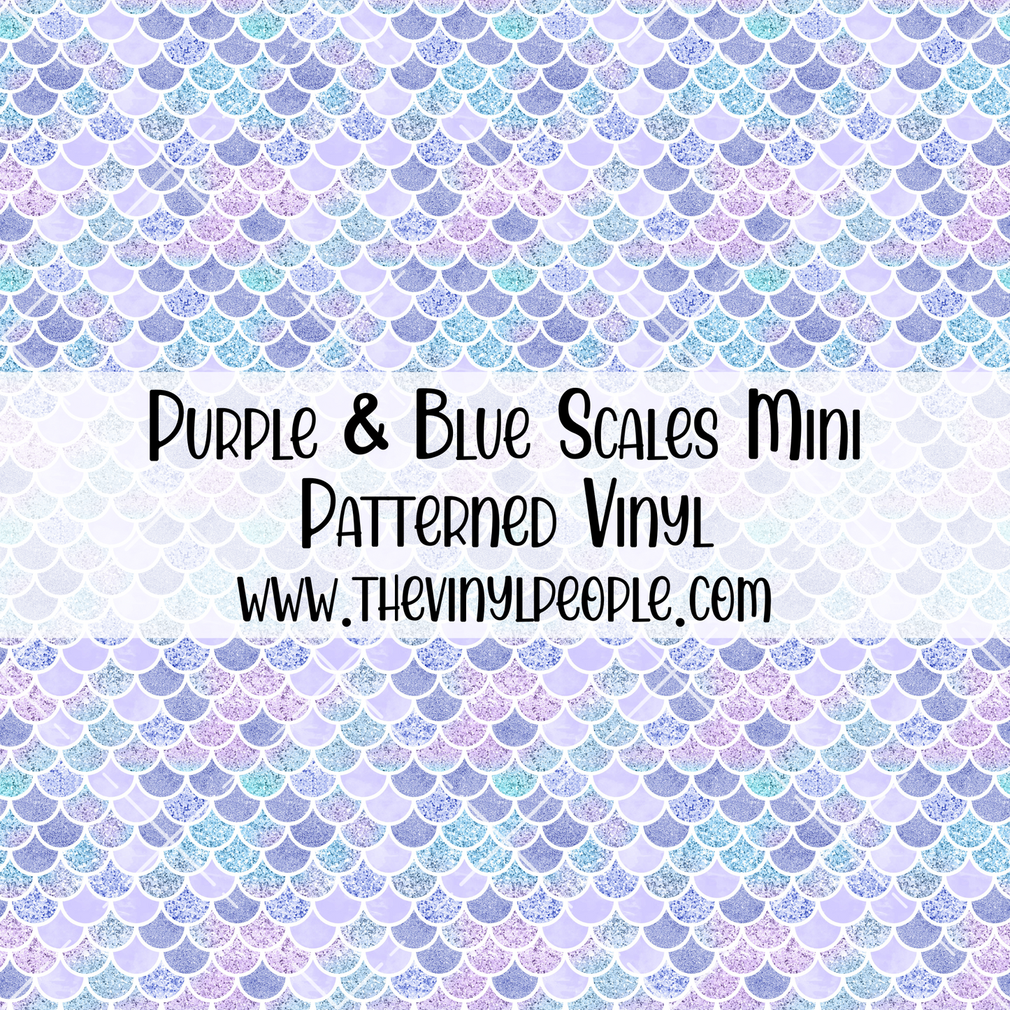 Purple & Blue Scales Patterned Vinyl