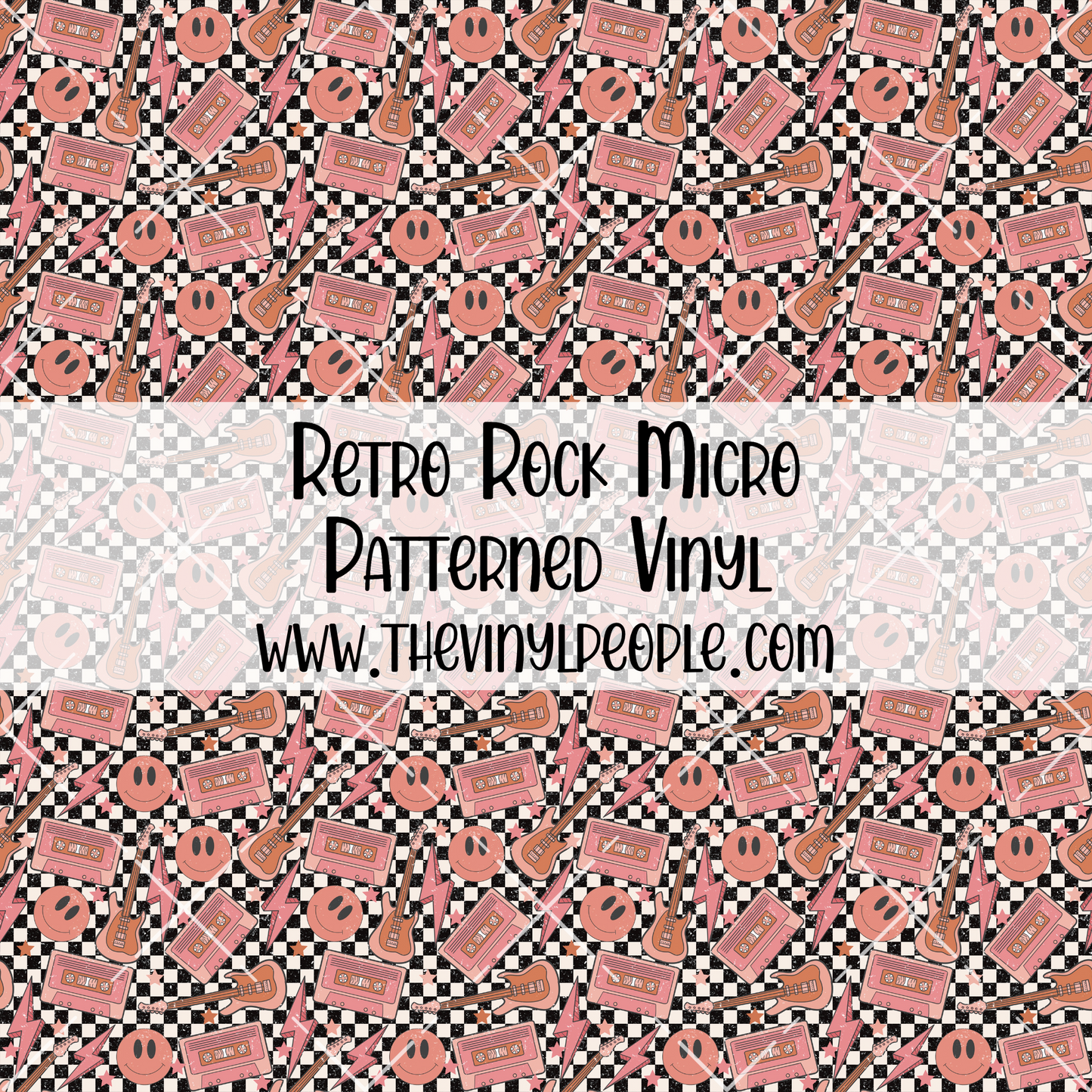 Retro Rock Patterned Vinyl