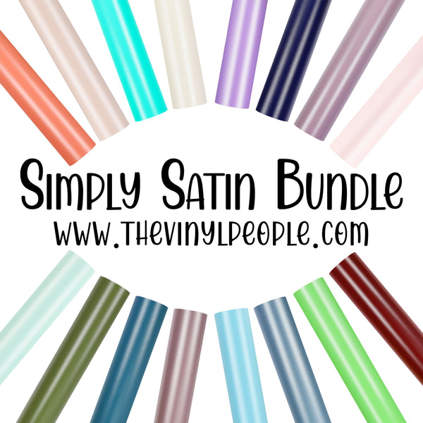 Simply Satin Bundle - 12" x 12" Sheet of all 16 Satin Colors