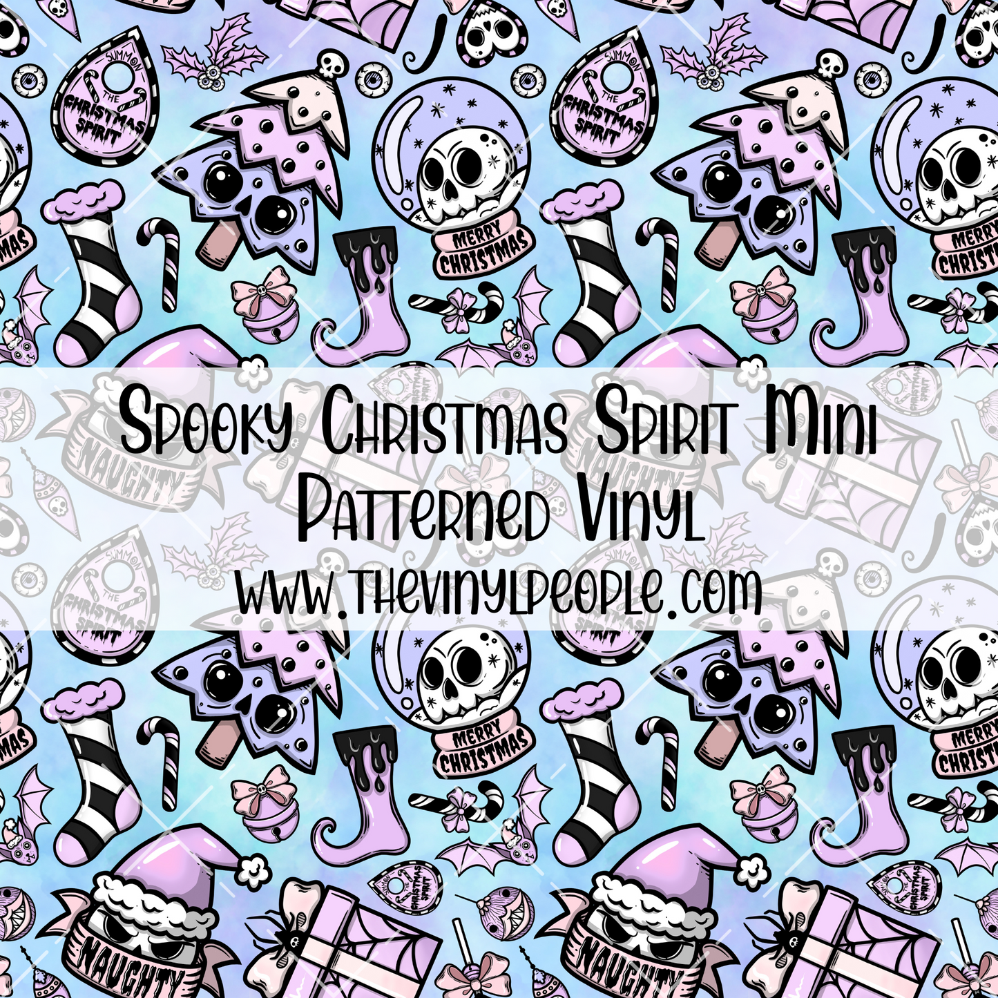 Spooky Christmas Spirit Patterned Vinyl
