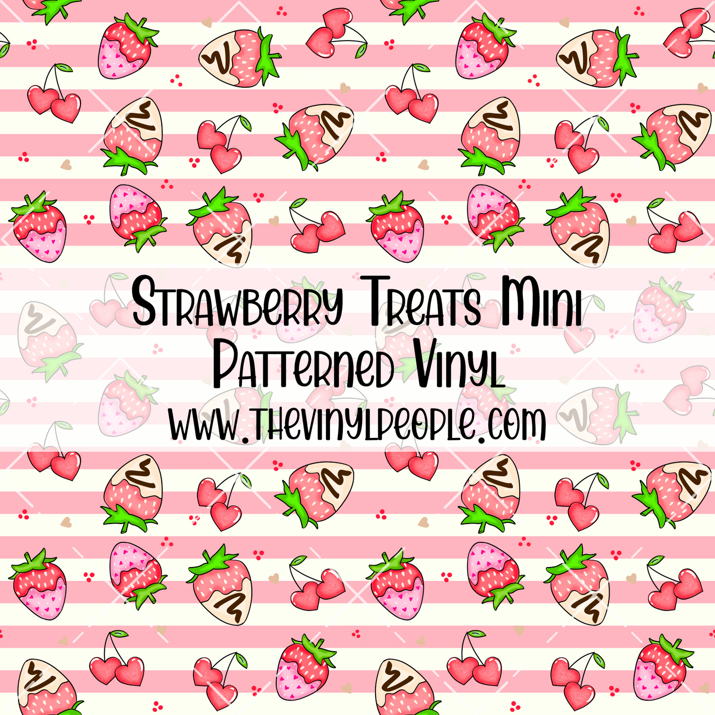 Strawberry Treats Patterned Vinyl