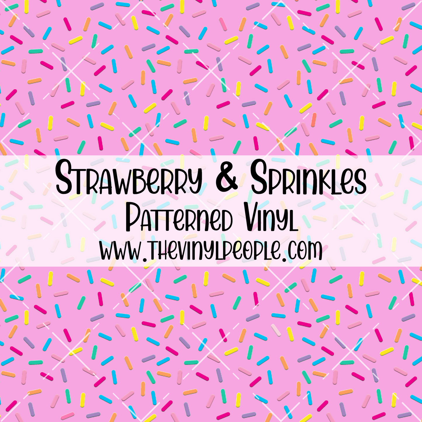 Strawberry & Sprinkles Patterned Vinyl