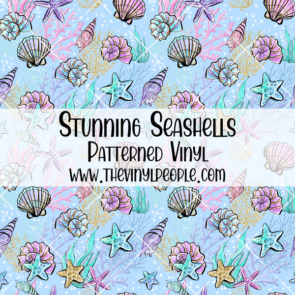Stunning Seashells Patterned Vinyl
