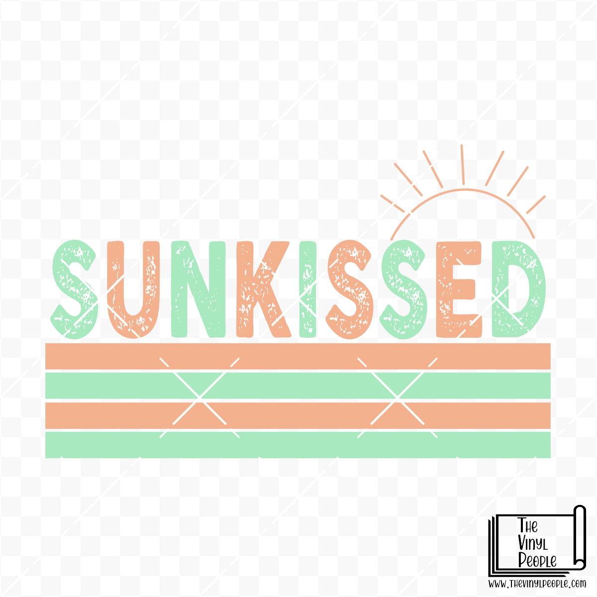 Sunkissed Stripes Vinyl Decal