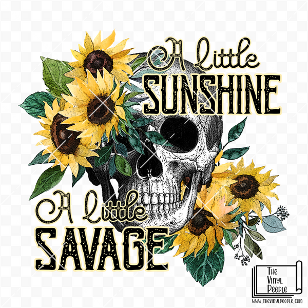 Sunshine & Savage Vinyl Decal