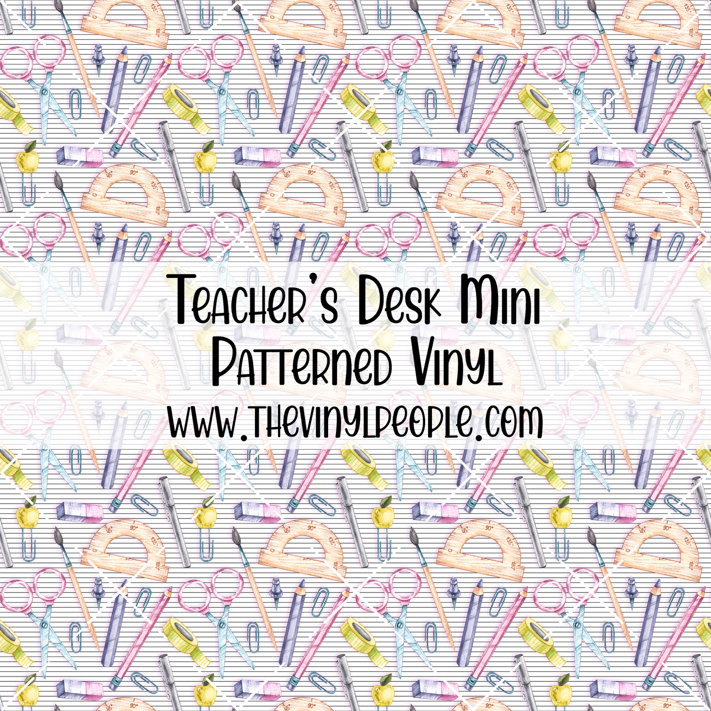 Teacher's Desk Patterned Vinyl
