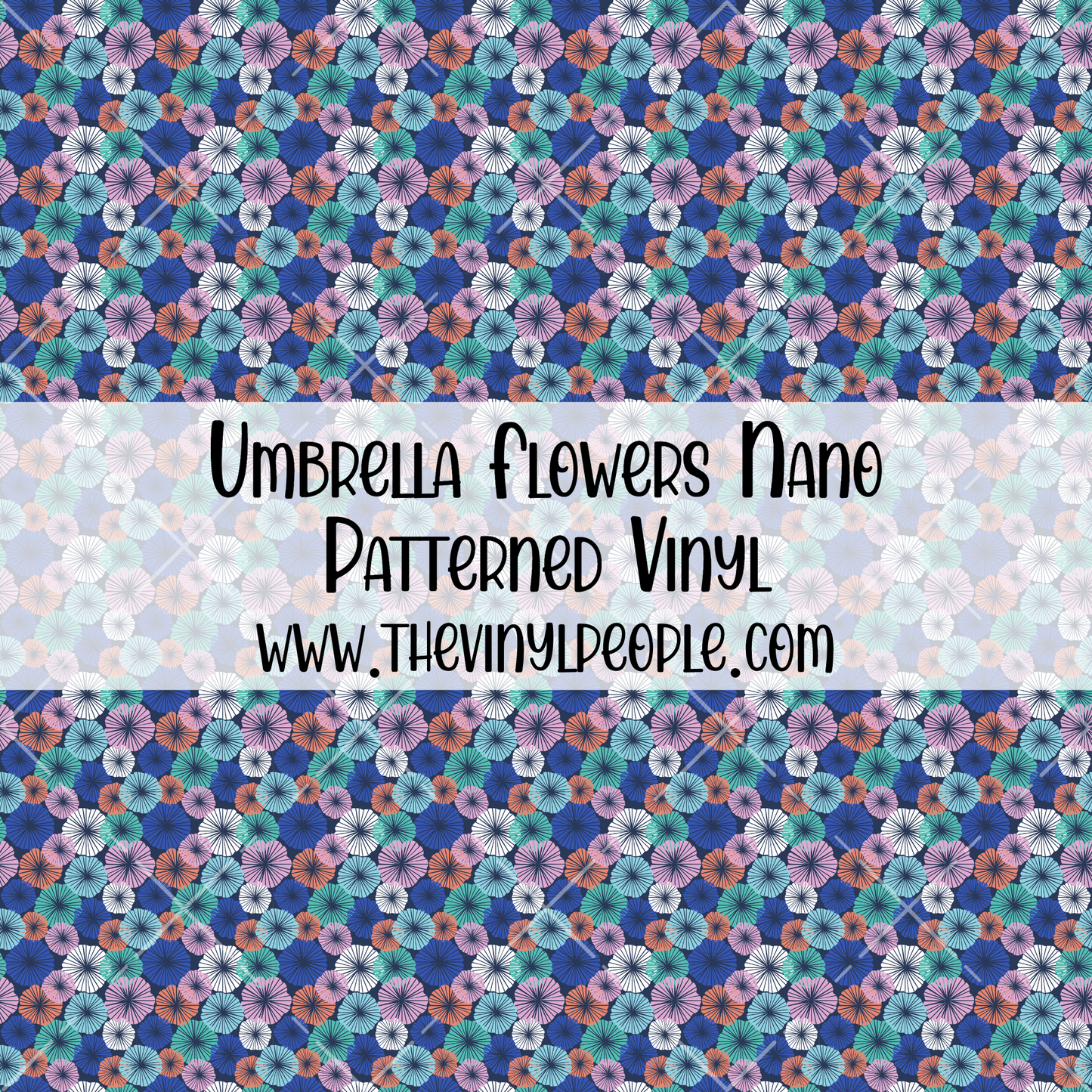 Umbrella Flowers Patterned Vinyl