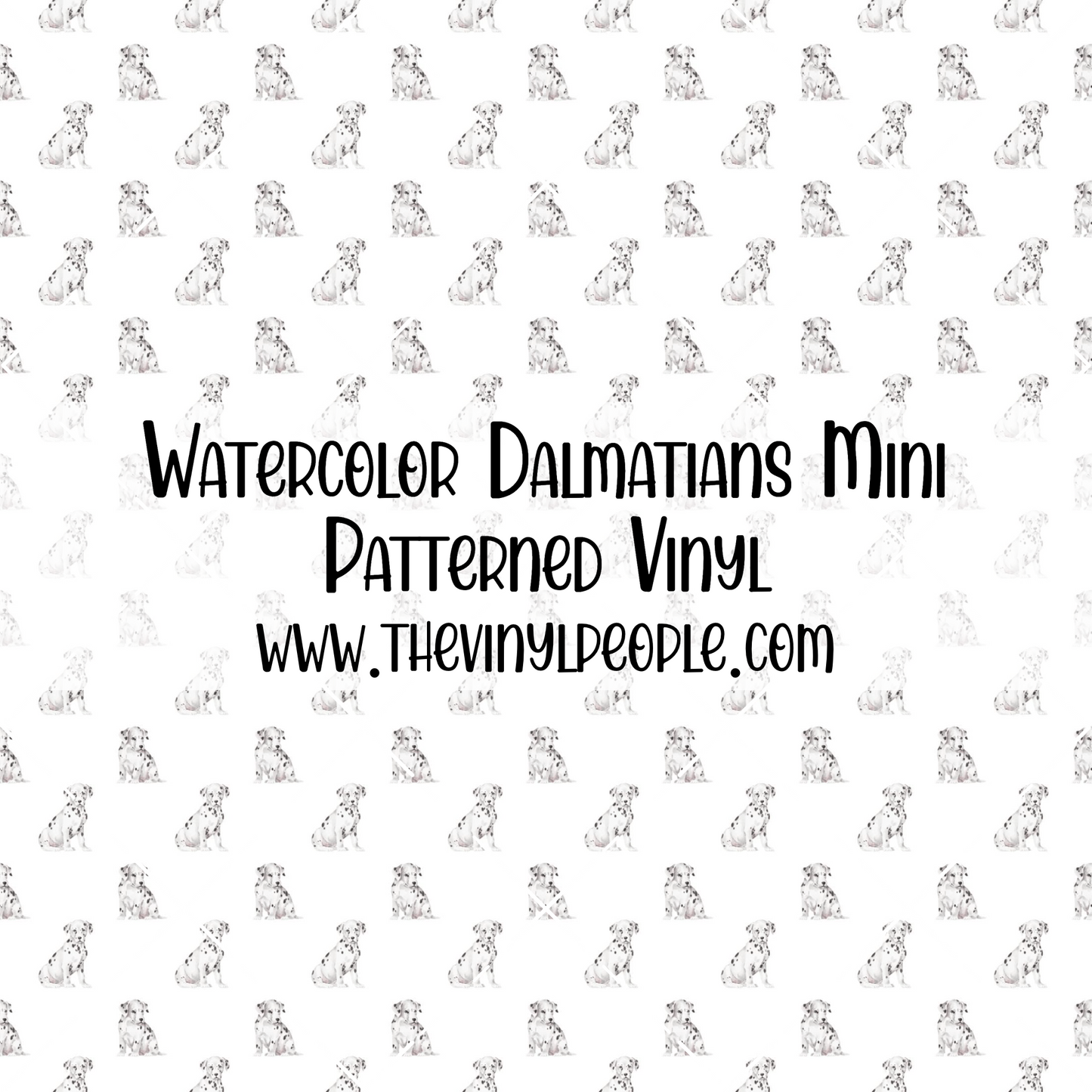 Watercolor Dalmatians Patterned Vinyl