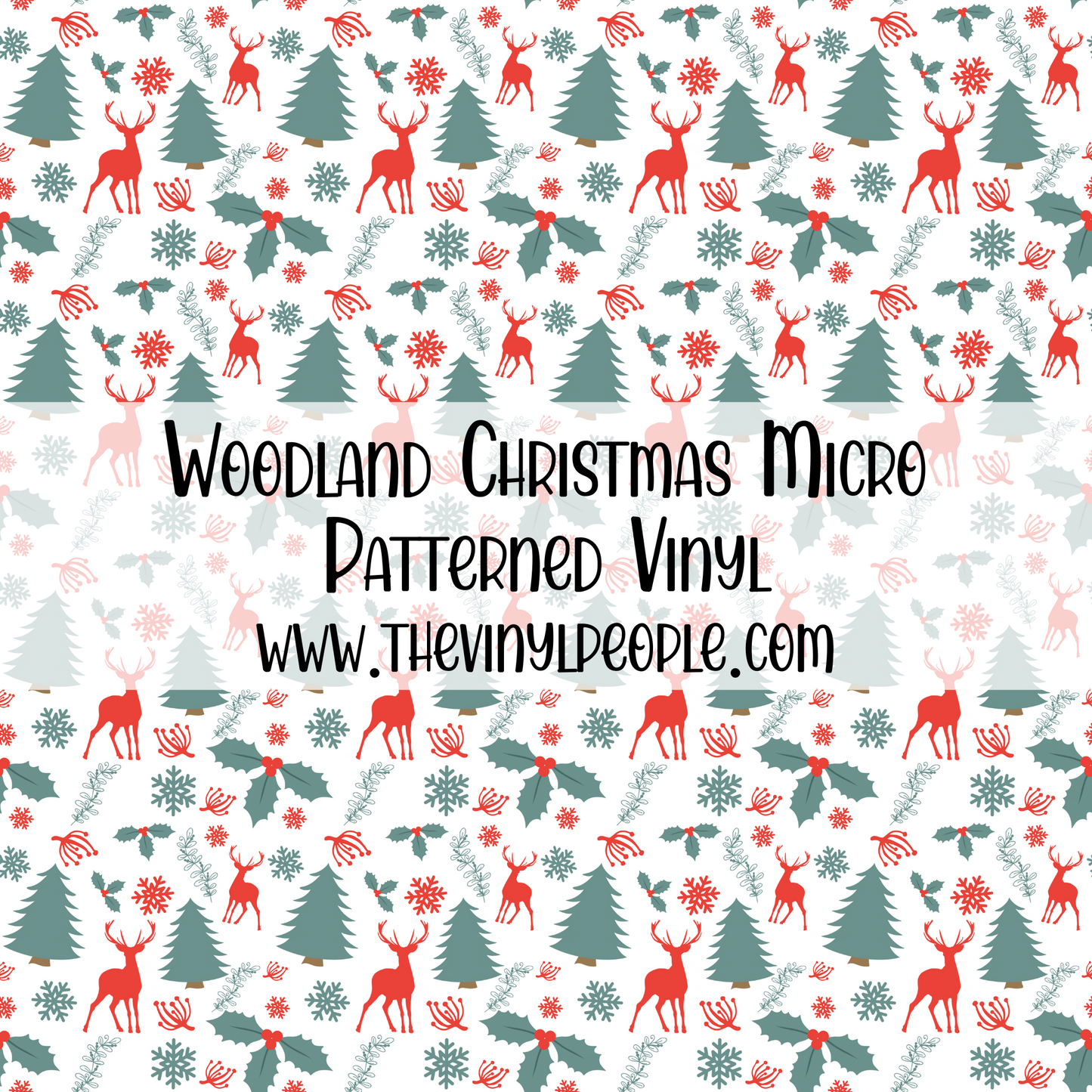 Woodland Christmas Patterned Vinyl