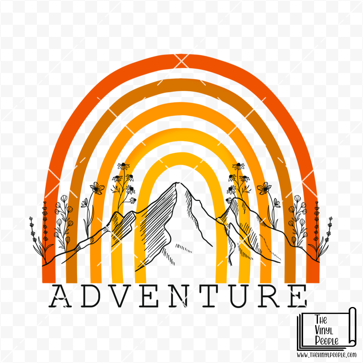 Adventure Rainbow Vinyl Decal