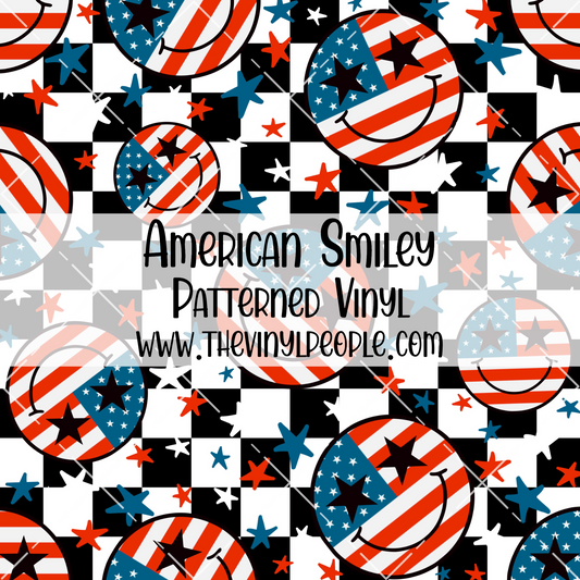 American Smiley Patterned Vinyl