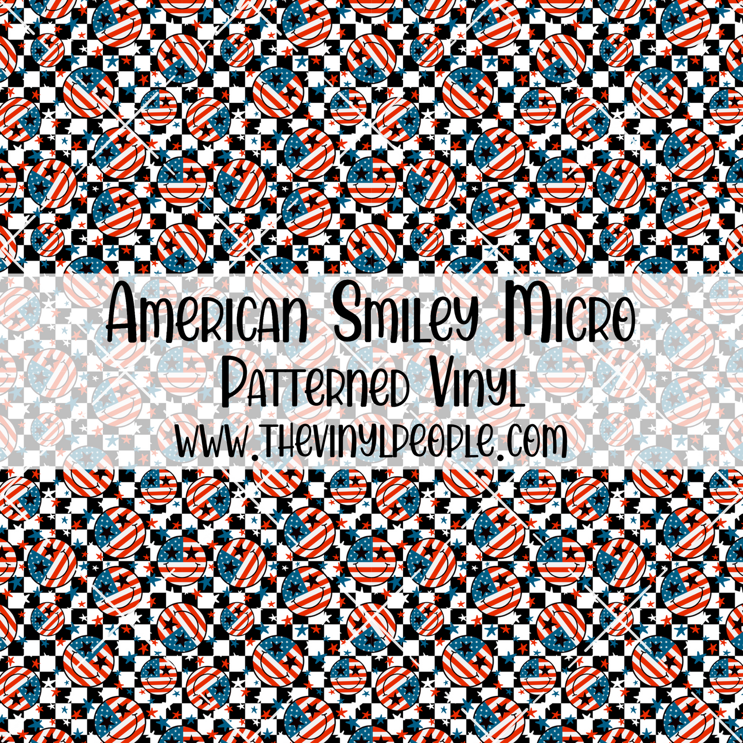 American Smiley Patterned Vinyl