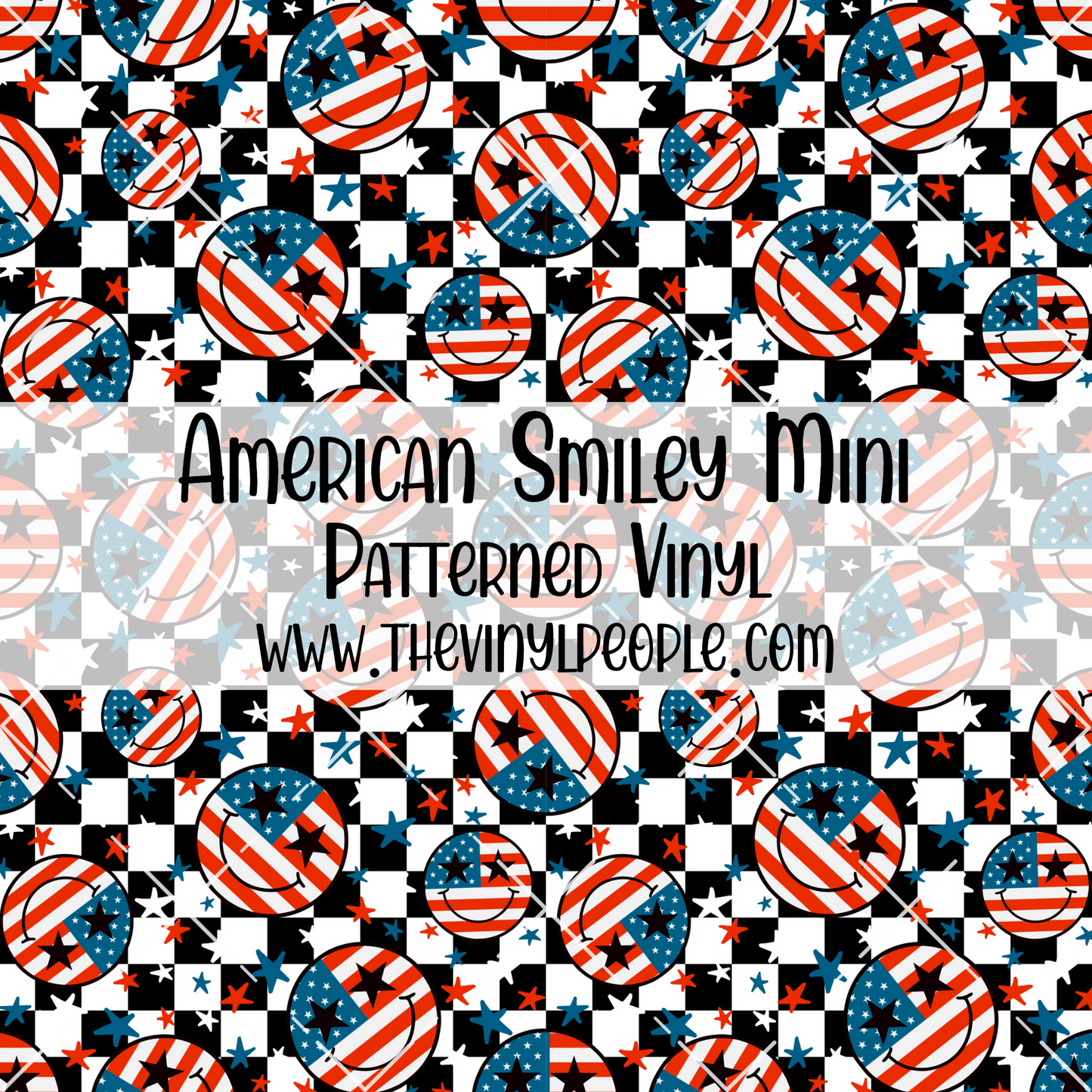 American Smiley Patterned Vinyl