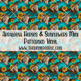 Appaloosa Horses & Sunflowers Patterned Vinyl