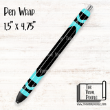 Aqua Crayon Pen Wrap