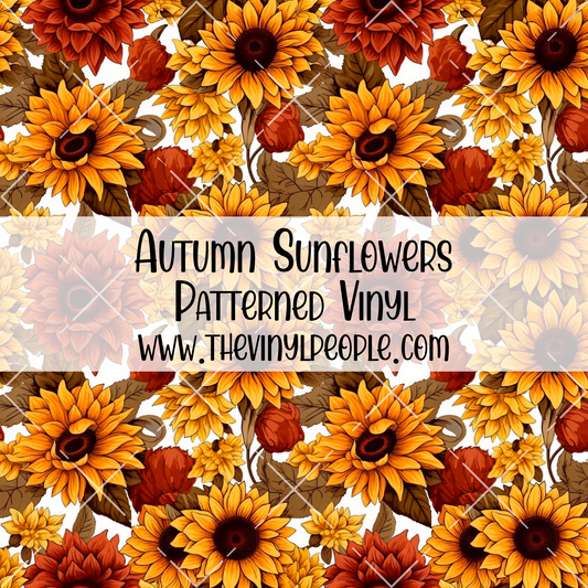 Autumn Sunflowers Patterned Vinyl