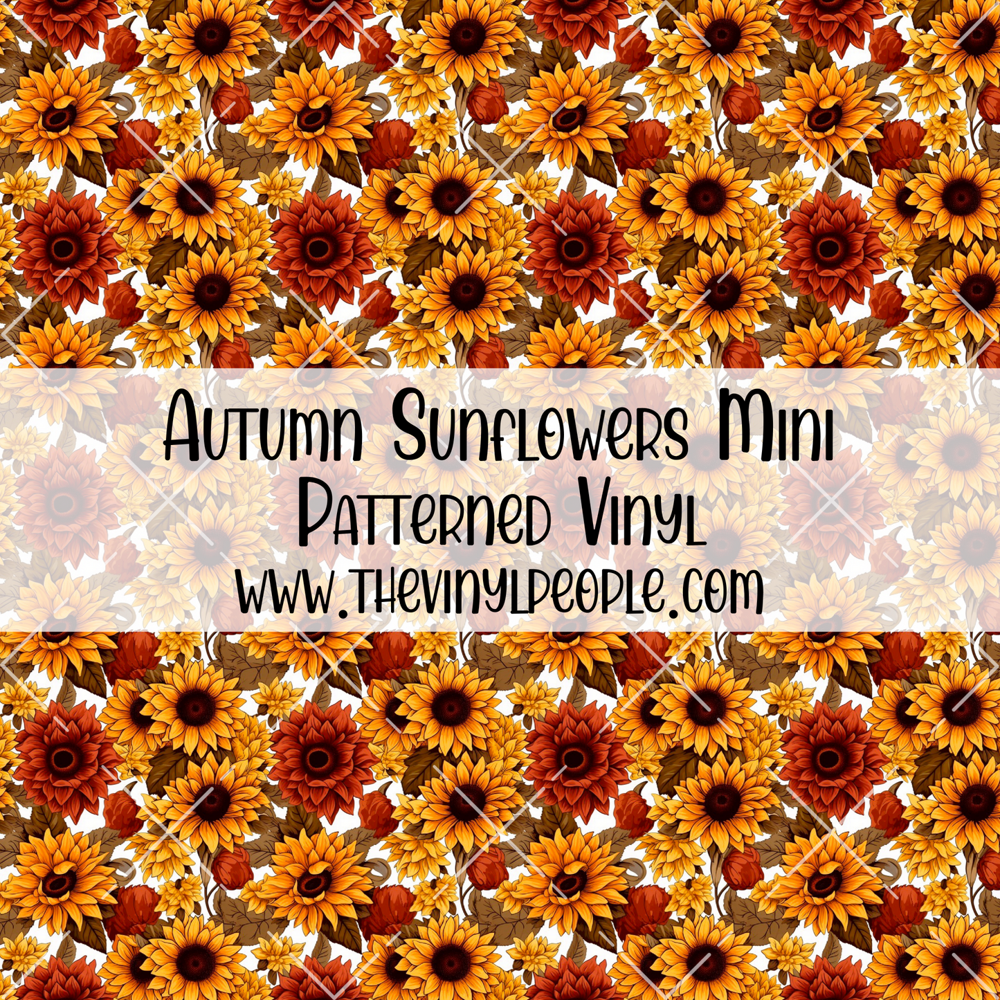 Autumn Sunflowers Patterned Vinyl