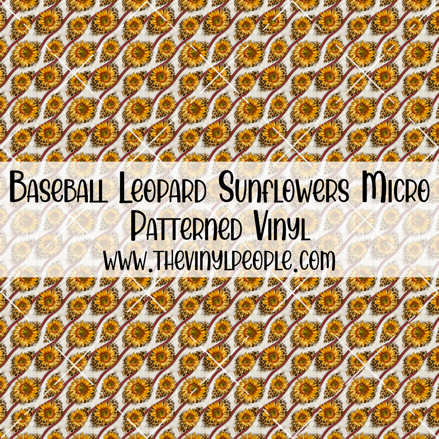 Baseball Leopard Sunflowers Patterned Vinyl