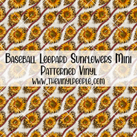 Baseball Leopard Sunflowers Patterned Vinyl