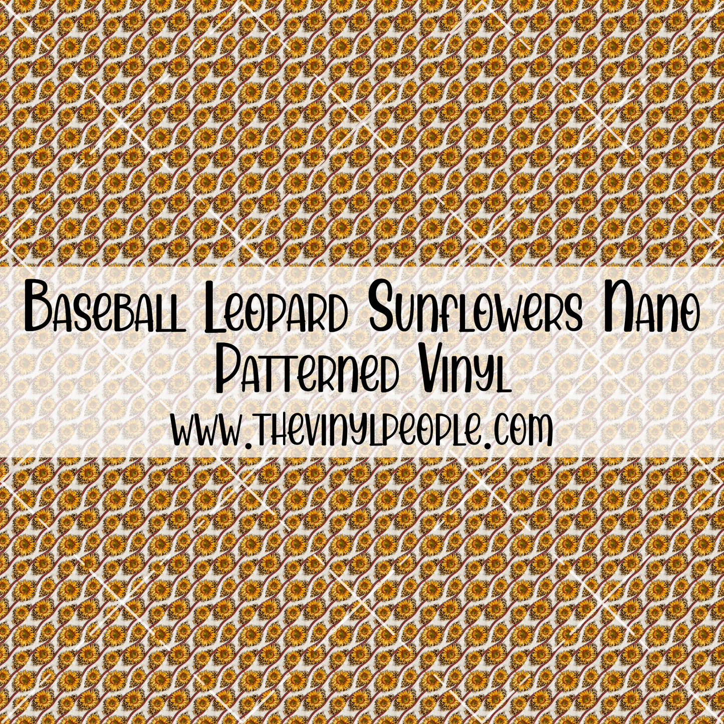 Baseball Leopard Sunflowers Patterned Vinyl