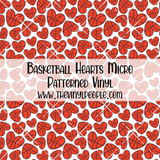 Basketball Hearts Patterned Vinyl