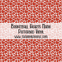 Basketball Hearts Patterned Vinyl