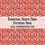 Basketball Hearts Patterned Vinyl