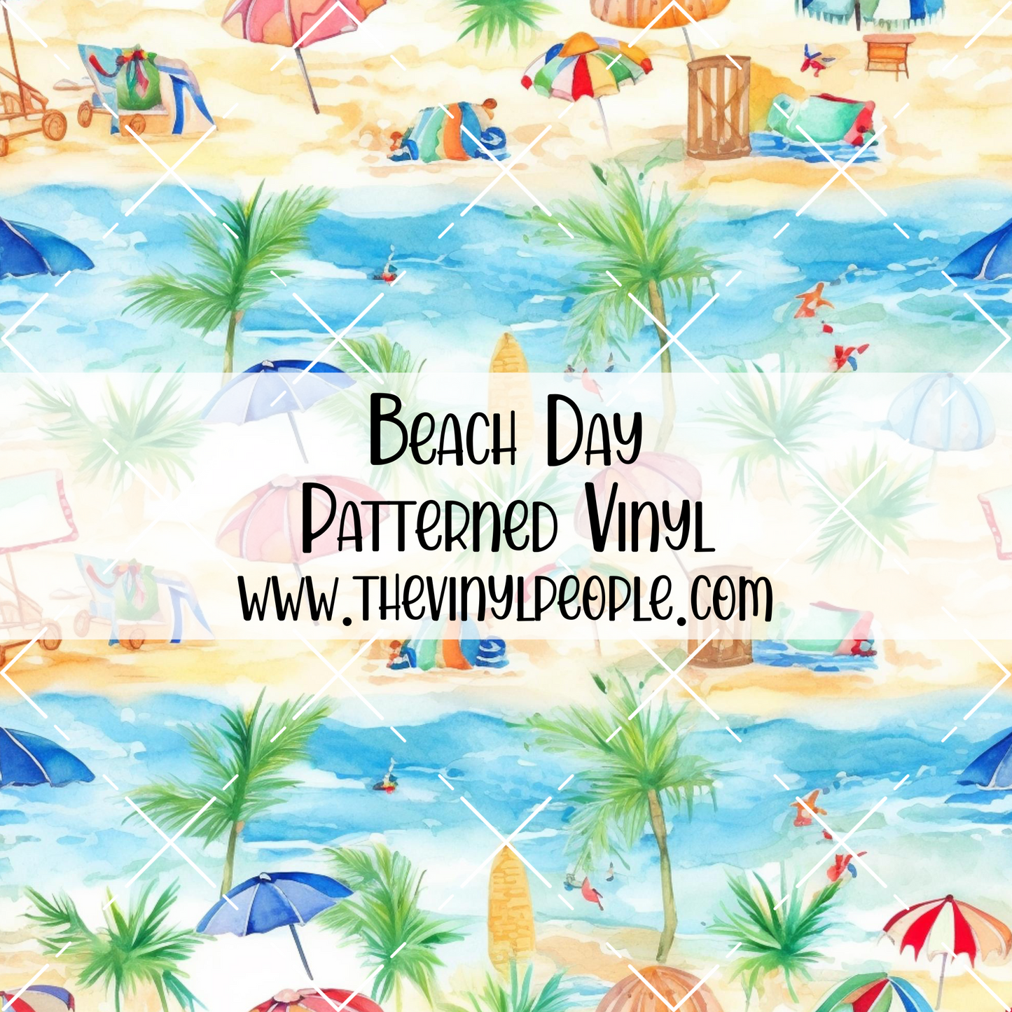 Beach Day Patterned Vinyl