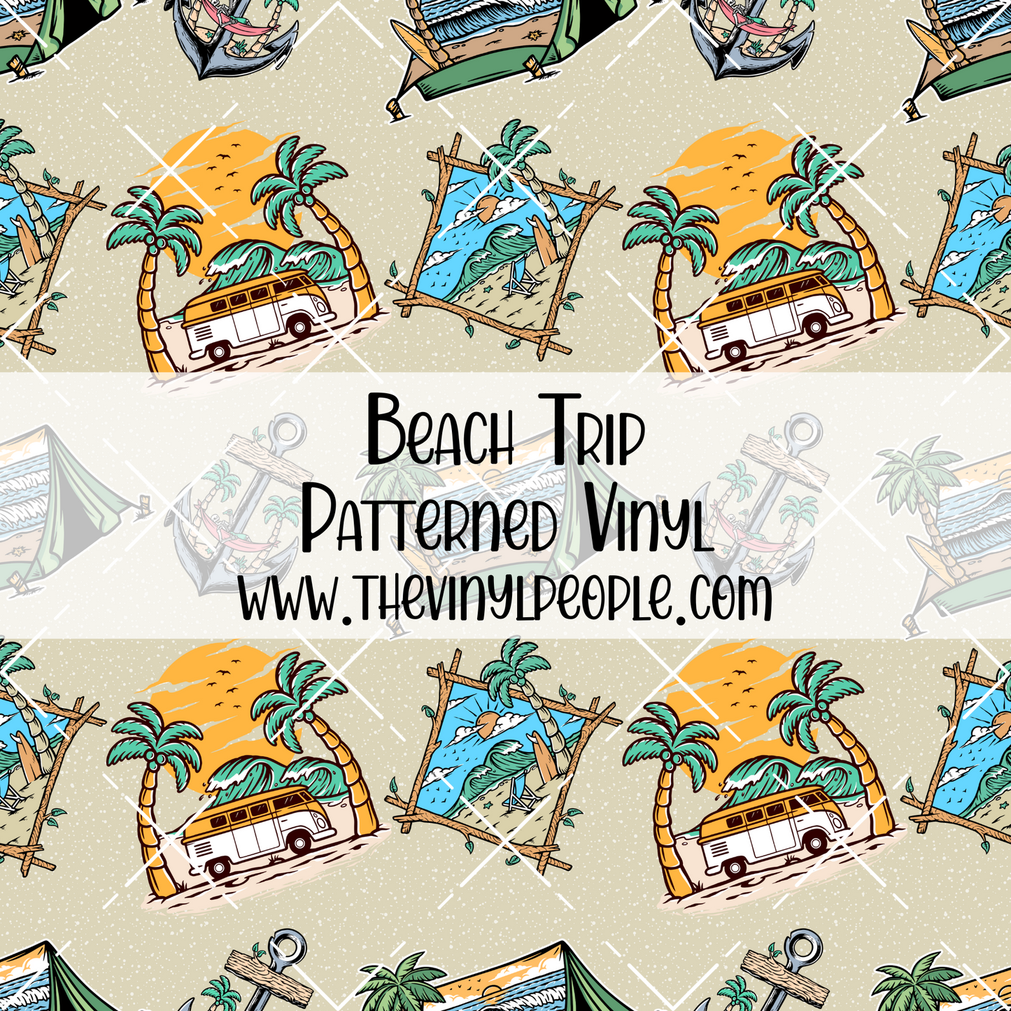 Beach Trip Patterned Vinyl