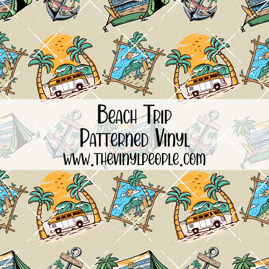 Beach Trip Patterned Vinyl
