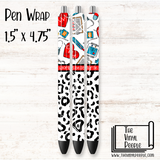Best Nurse Leopard Pen Wrap