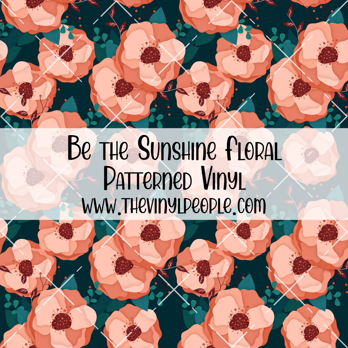 Be the Sunshine Floral Patterned Vinyl