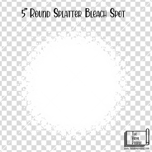 Round Splatter Bleach Spot Vinyl Decal