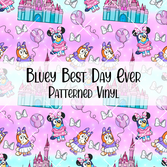 Bluey Best Day Ever Patterned Vinyl