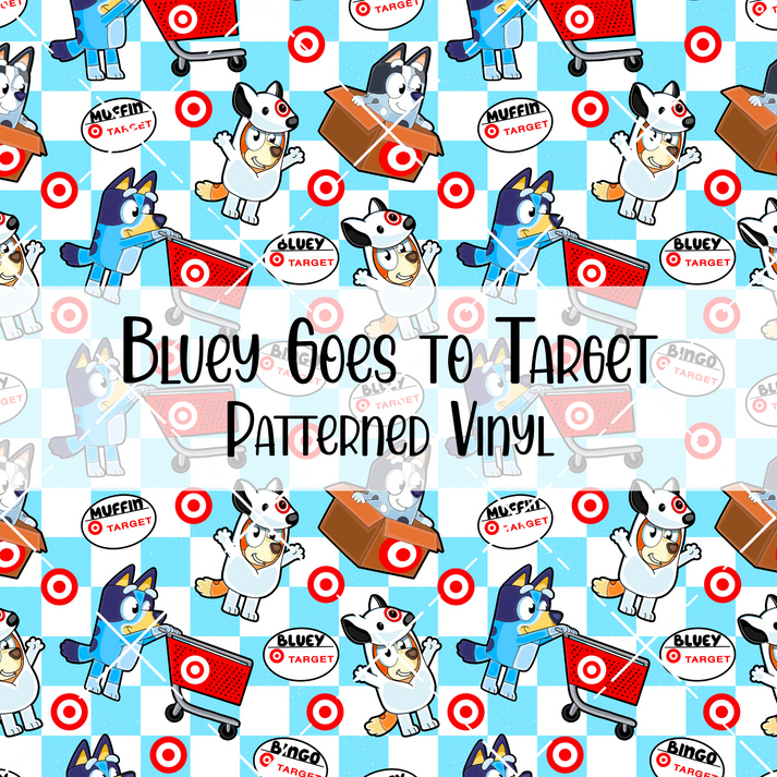 Bluey Goes to Target Patterned Vinyl – TheVinylPeople