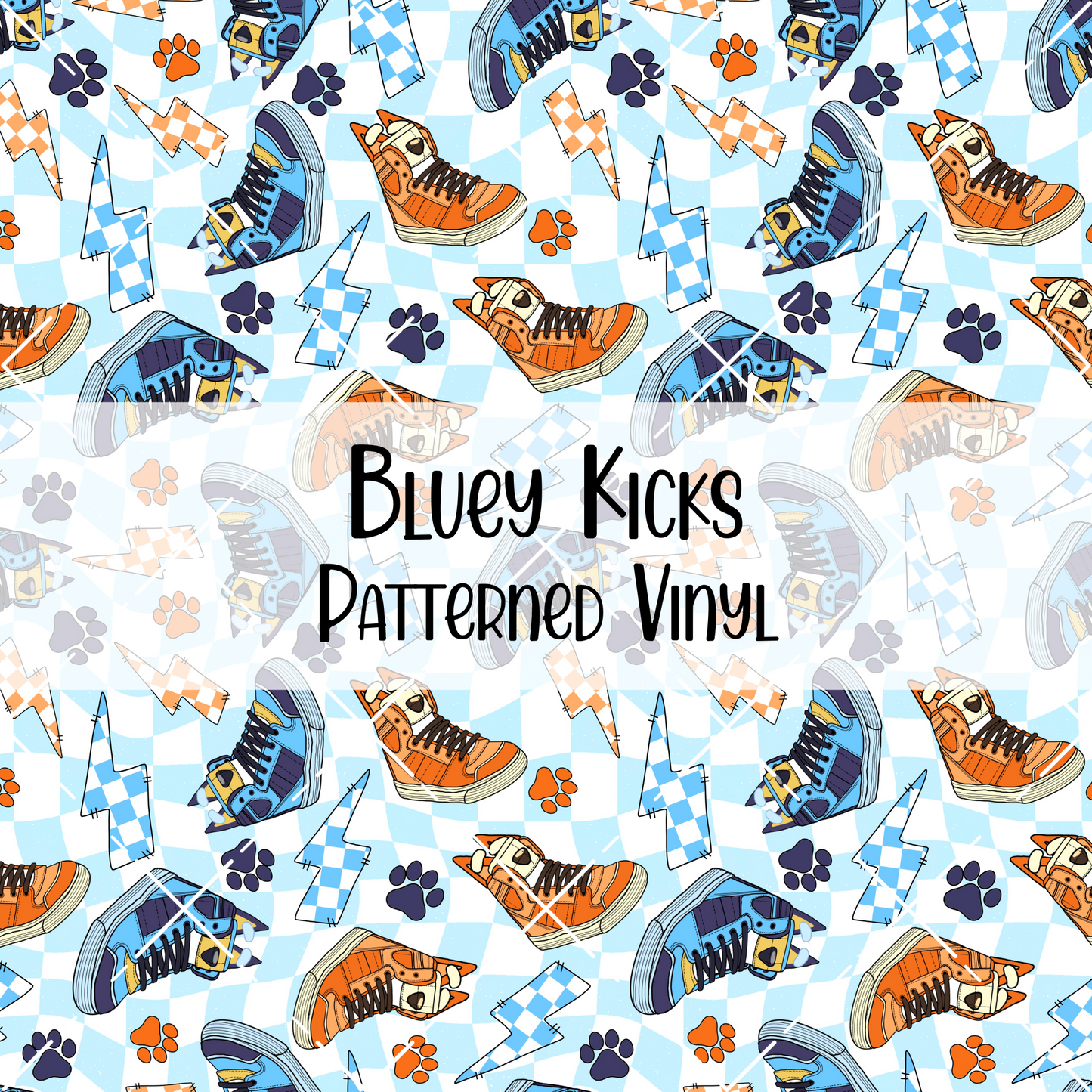 Bluey Kicks Patterned Vinyl