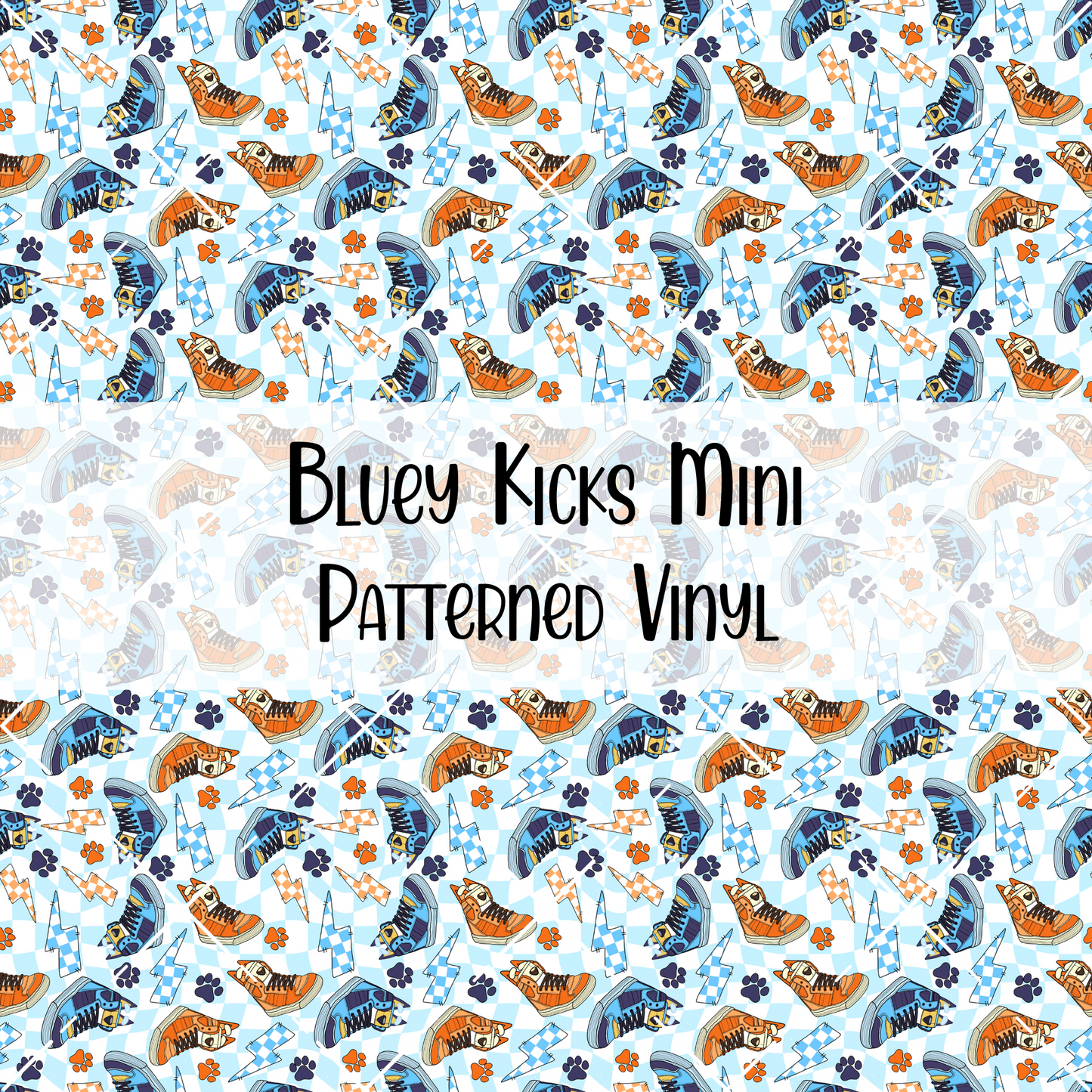 Bluey Kicks Patterned Vinyl