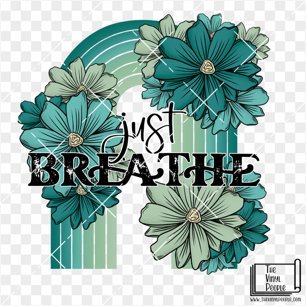 Breathe Flowers Vinyl Decal