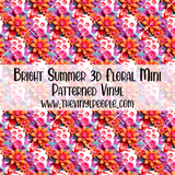 Bright Summer 3D Floral Patterned Vinyl