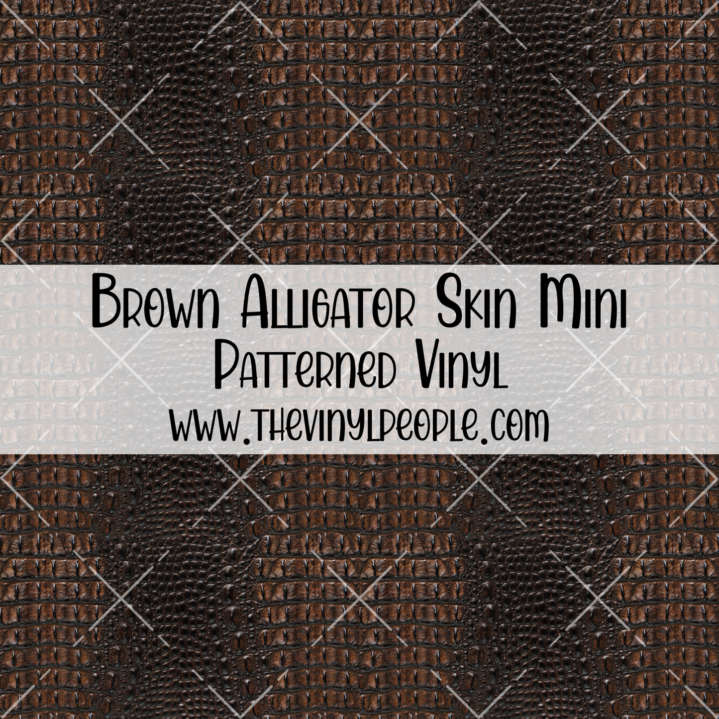 Brown Alligator Skin Patterned Vinyl