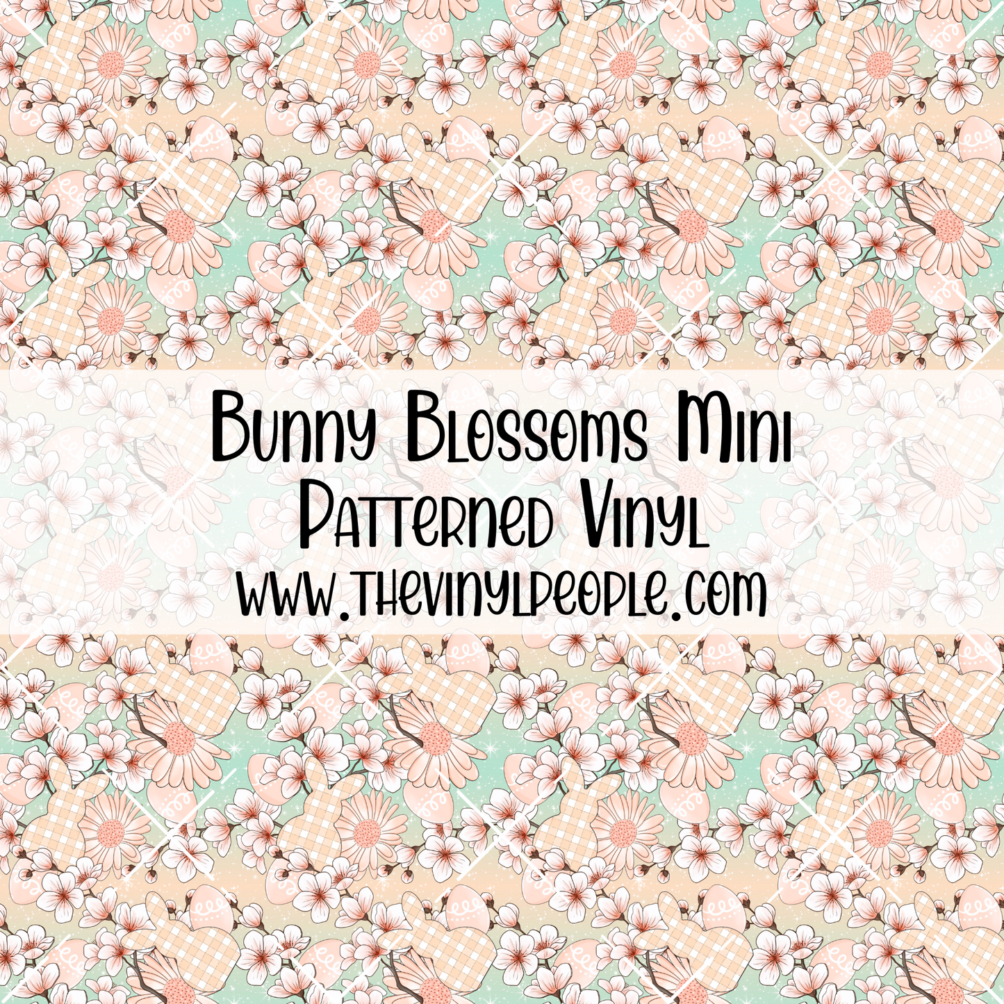 Bunny Blossoms Patterned Vinyl