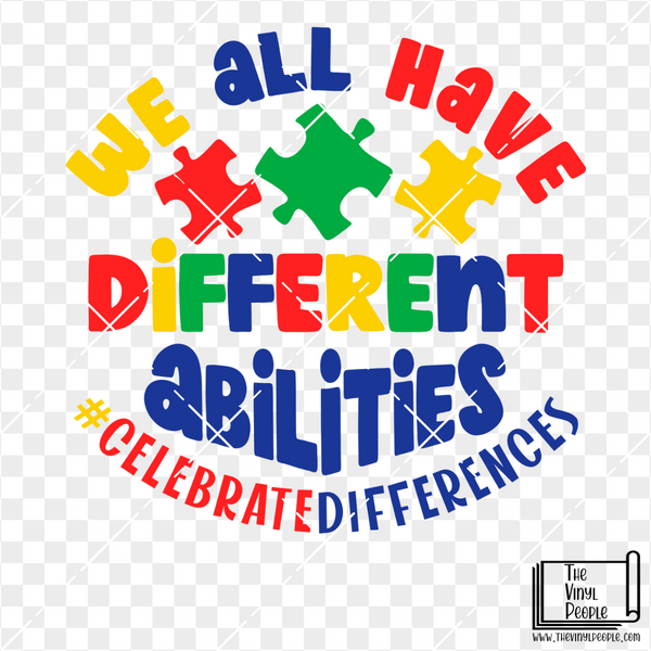 Celebrate Differences Vinyl Decal