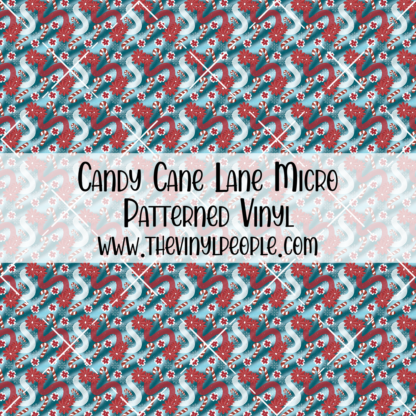 Candy Cane Lane Patterned Vinyl