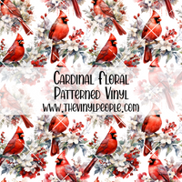 Cardinal Floral Patterned Vinyl