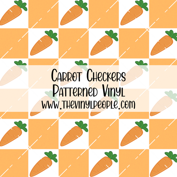 Carrot Checkers Patterned Vinyl