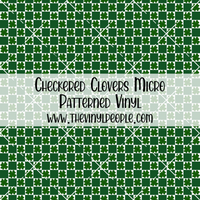 Checkered Clovers Patterned Vinyl