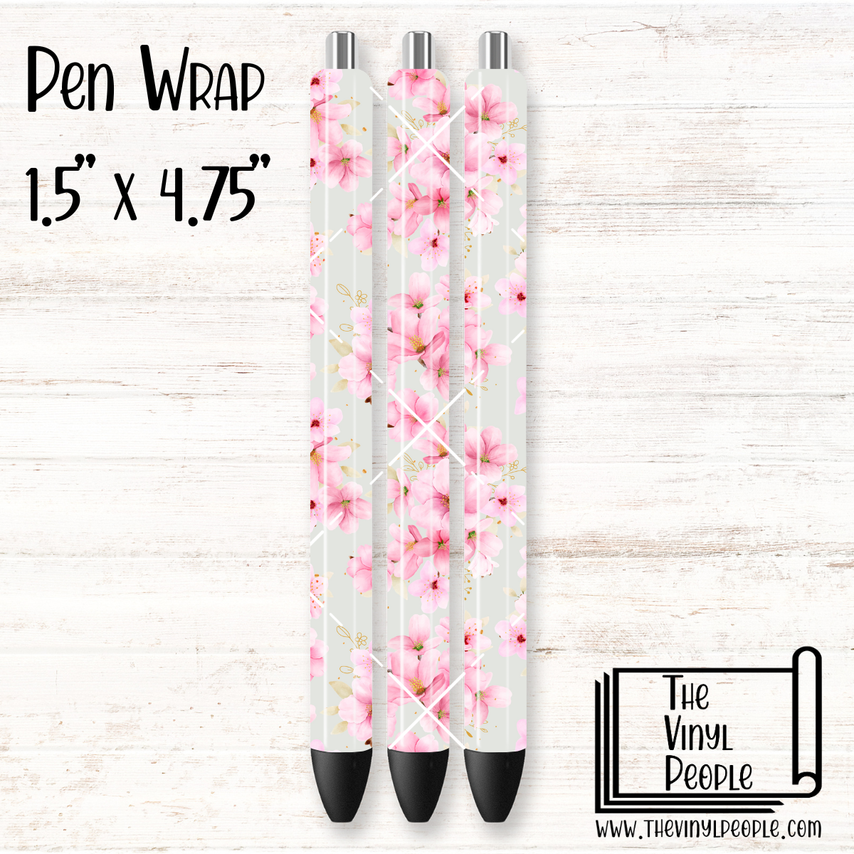 Cherry Blossoms Sage Pen Wrap