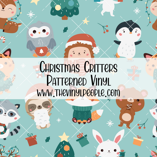 Christmas Critters Patterned Vinyl