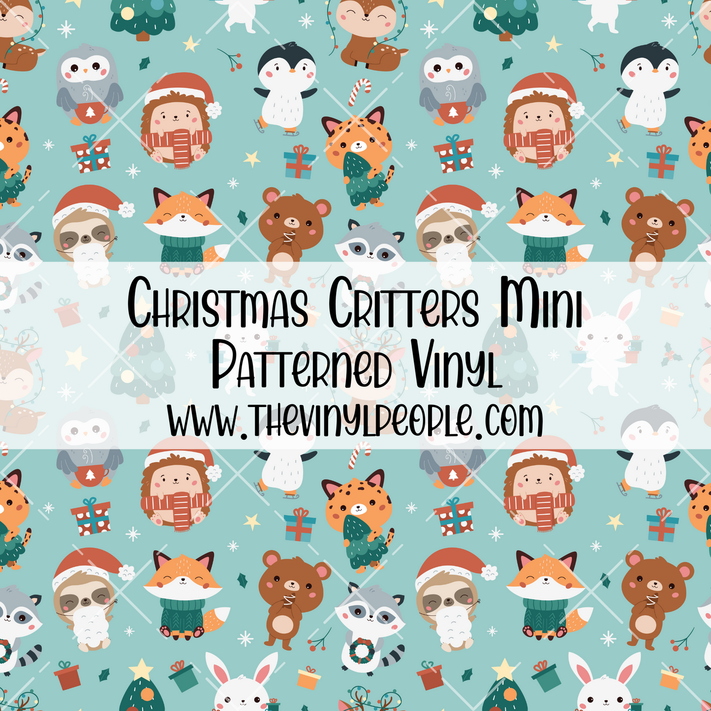 Christmas Critters Patterned Vinyl