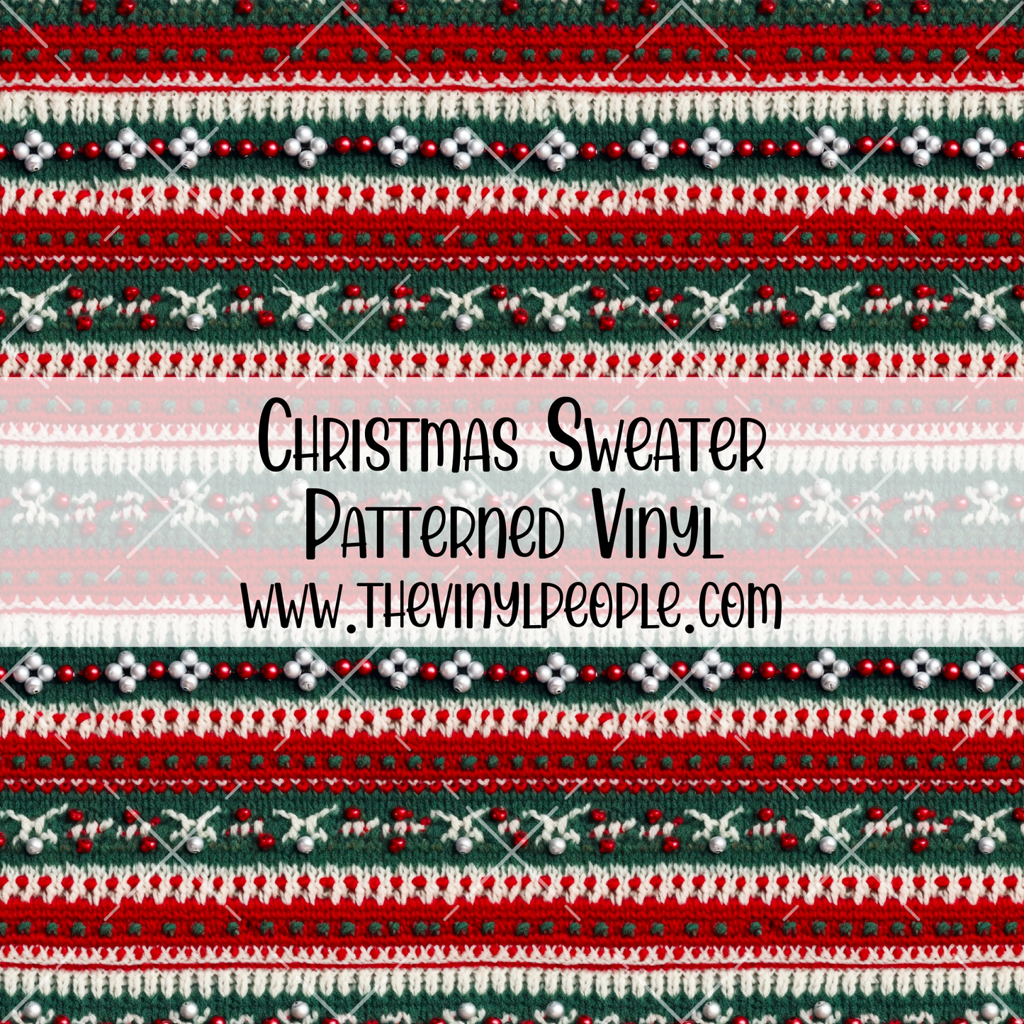 Christmas Sweater Patterned Vinyl